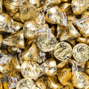 Gold Almond Foil Hershey Kisses